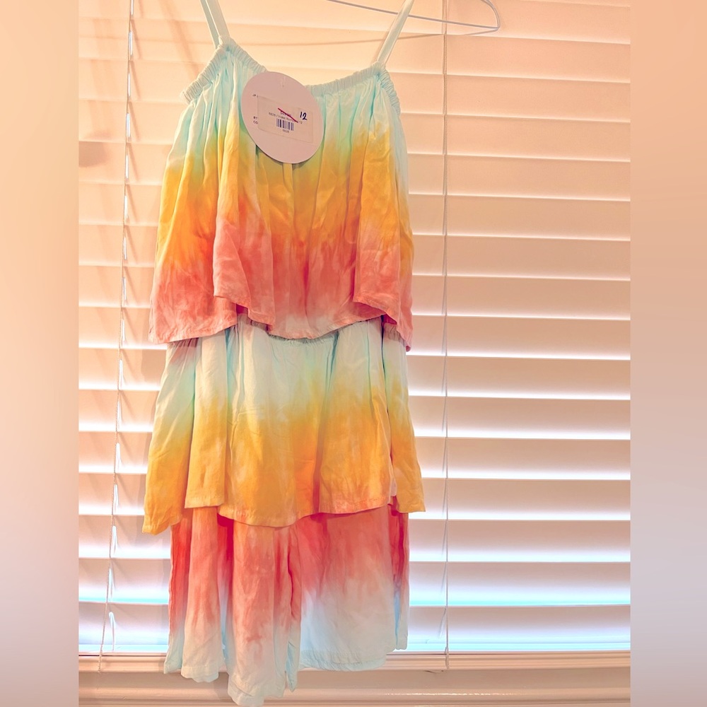 Girls tie dyed romper (looks like a dress)